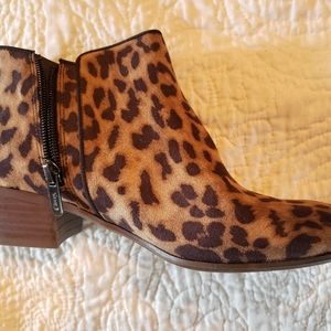 Leopard print boot.